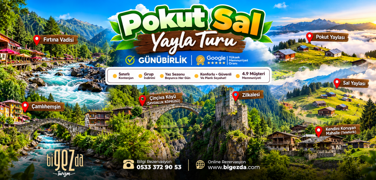 Günübirlik Pokut Yaylası Turu - Rize Trabzon Çıkışlı | En Popüler Yayla